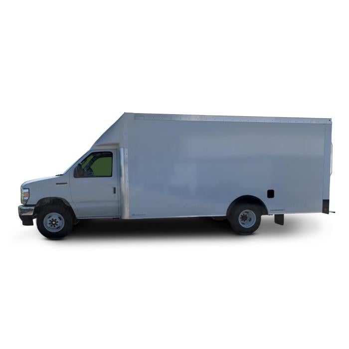 2027 Ford E-450 Standard in Oxford White — front three-quarter view