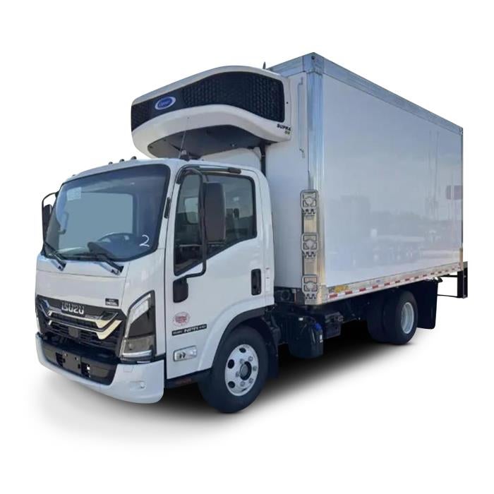 2026 Isuzu NRR Base in White — front three-quarter view